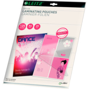 LEITZ     Laminiertasche              A4 33835     glanz, 125my            25 Stk