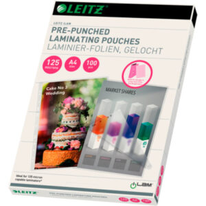 LEITZ     Laminiertasche              A4 33878     glanz, 125my           100 Stk