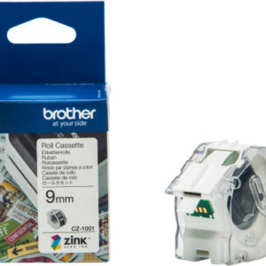 BROTHER   Colour Paper Tape       9mm/5m CZ-1001   VC-500W Compact Label Printer