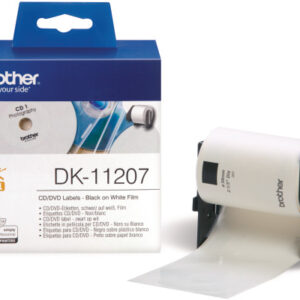PTOUCH    CD/DVD Etiketten Film     58mm DK-11207  QL-500/550      100 Stk./Rolle