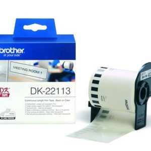 PTOUCH    Endlos-Etiketten   62mmx15.24m DK-22113  QL-500/550 Film klar     Rolle