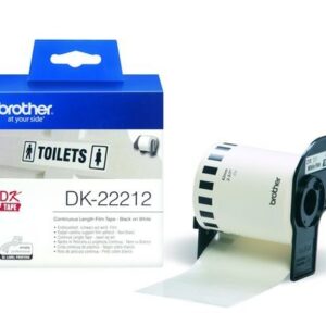 PTOUCH    Endlos-Etiketten   62mmx15.24m DK-22212  QL-500/550 Film weiss    Rolle