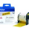 PTOUCH    Endlos-Etiketten   62mmx15.24m DK-22606  QL-500/550 Film gelb     Rolle