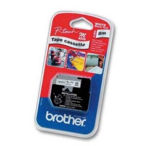 PTOUCH    Band, nicht lam. schwarz/weiss M-K221BZ  zu PT-65/75/85/110   8m x 9 mm