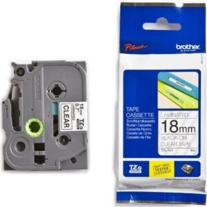 PTOUCH    Band, laminiert   schwarz/klar TZe-141   PT-2450DX                18 mm