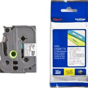 PTOUCH    Band, laminiert     weiss/klar TZe-145   PT-2450DX                18 mm