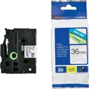 PTOUCH    Band, laminiert   schwarz/klar TZe-161   PT-3600                  36 mm