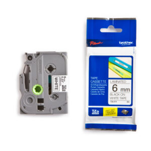 PTOUCH    Band, laminiert  schwarz/weiss TZe-211   PT-1280VP                 6 mm