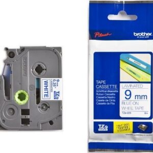 PTOUCH    Band, laminiert     blau/weiss TZe-223   PT-1280VP                 9 mm