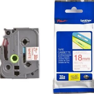 PTOUCH    Band, laminiert      rot/weiss TZe-242   PT-2450DX                18 mm