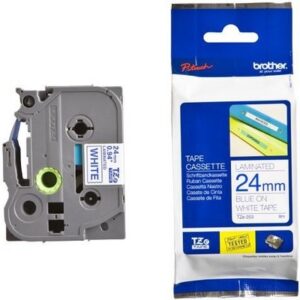 PTOUCH    Band, laminiert     blau/weiss TZe-253   PT-2450DX                24 mm