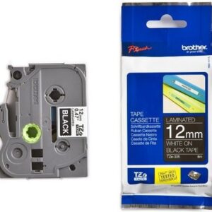 PTOUCH    Band, laminiert  weiss/schwarz TZe-335   PT-1280VP                12 mm