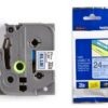 PTOUCH    Band, laminiert   schwarz/blau TZe-551   PT-2450DX                24 mm