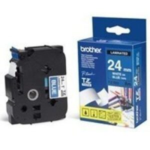 PTOUCH    Band, laminiert     weiss/blau TZe-555   PT-2450DX                24 mm