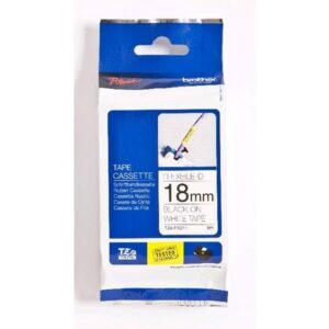 PTOUCH    Flexitape lamin. schwarz/weiss TZe-FX241 zu PT-550                18 mm