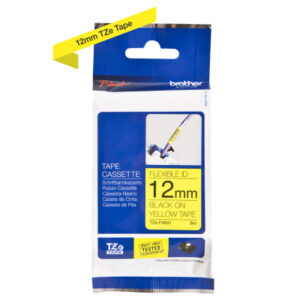 PTOUCH    Flexitape lamin.  schwarz/gelb TZe-FX631 zu PT-550                12 mm