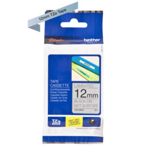 PTOUCH    Flexit.lam.schwarz/matt-silber TZe-M931  zu PT-550                12 mm