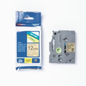 PTOUCH    Band, laminiert   schwarz/gold TZe-MPGG3 PT-DV600VP               12 mm