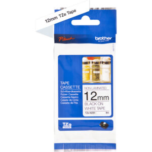 PTOUCH    Band,nicht lam.  schwarz/weiss TZe-N231  PT-300                   12 mm