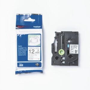 PTOUCH    Textilbandkassette schw./weiss TZe-R231  PT-DV600VP               12 mm
