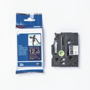 PTOUCH    Textilbandkassette   gold/blau TZe-RN34  PT-DV600VP               12 mm