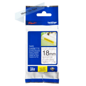 PTOUCH    Band, strong/adh. schwarz/klar TZe-S141  PT-2460                  18 mm