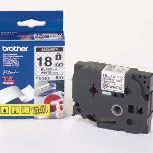 PTOUCH    Sicherheitsband  schwarz/weiss TZe-SE4   zu PT-200,300,500         18mm