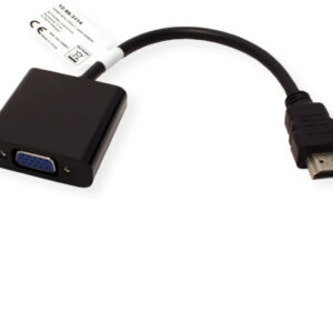 VALUE     HDMI - VGA Adapter 12.99.311 Black, ST/BU, 1080p       15cm