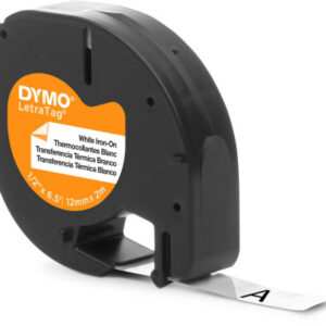 DYMO      Schriftband LetraTag   12mmx2m S0718850  weiss, bügelbar