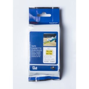 PTOUCH    Einzelfähnchen    schwarz/gelb FLE-6511  PTP900W              21mmx45mm