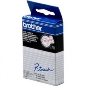 PTOUCH    Band, laminiert      rot/weiss TC-292    PT-3000                   9 mm
