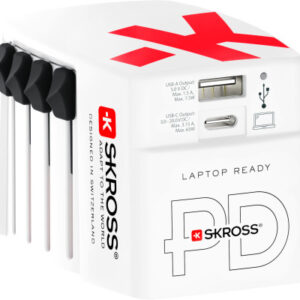 SKROSS    World Travel Adapter AC65PD 1.302333  Dual USB
