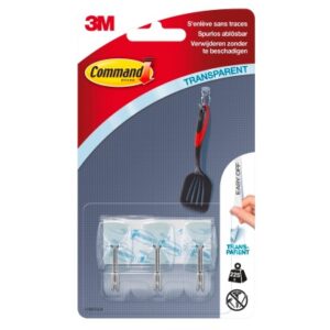 3M        Command Haken mit Draht 17067CLR  Mini bis 230g          3 Stück
