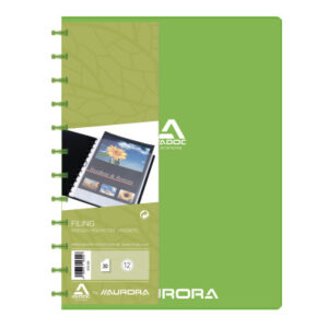 ADOC      Sichtbuch PP transparent    A4 5532.200  grün                30 Taschen