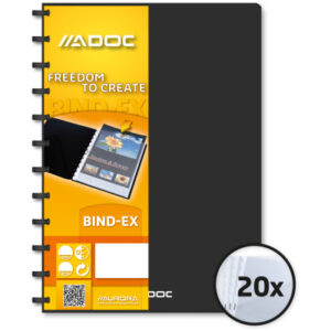 ADOC      Sichtbuch Standard          A4 5822.700  schwarz             20 Taschen