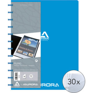 ADOC      Sichtbuch Standard          A4 5832.400  blau                30 Taschen
