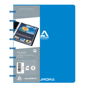 ADOC      Sichtbuch Standard          A5 5835.400  blau                30 Taschen