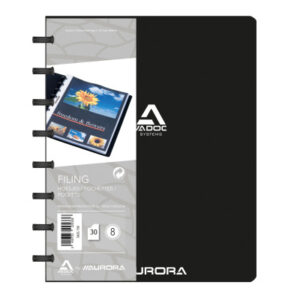 ADOC      Sichtbuch Standard          A5 5835.700  schwarz             30 Taschen