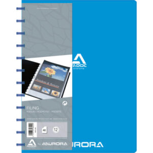 ADOC      Sichtbuch Standard          A4 5842.400  blau                40 Taschen