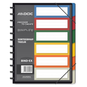 ADOC      Fächermappe                 A4 5848.100  schwarz               6 Fächer