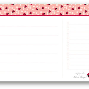 ANCOR     Schreibtischplaner    LADY BUG 105049    rosa/rot               40x30cm