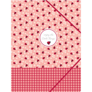ANCOR     Gummibandmappe              A4 105124    LADY BUG rosa/rot