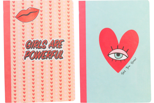 ANCOR Notizheft A4 Girl Power 112948 lines 90g 48 Bl.