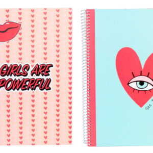 ANCOR     Spiralbuch A4       Girl Power 112986    lines 90g               80 Bl.