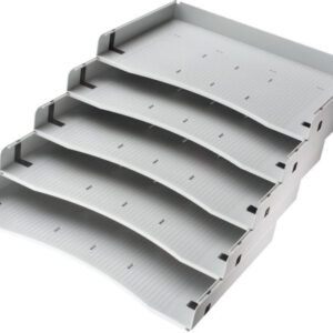 APOLLO    Schrägablagen-Set VACSA     grau, für Rollcontainer 5 Stk.