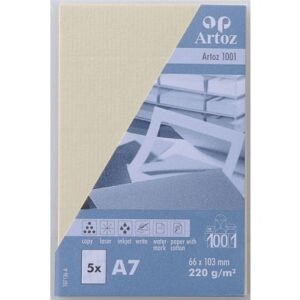 ARTOZ     Visitenkarten 1001          A7 107136142 220g, chamois          5 Blatt
