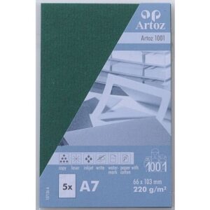 ARTOZ     Karten 1001                 A7 107136143 220g, racing green     5 Blatt