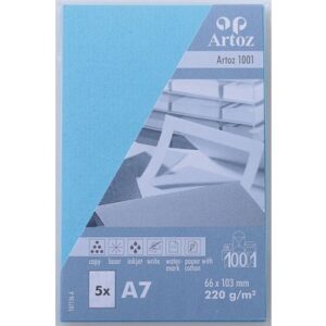 ARTOZ     Visitenkarten 1001          A7 107136143 220g, azur             5 Blatt