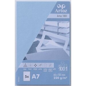 ARTOZ     Visitenkarten 1001          A7 107136144 220g, pastellblau      5 Blatt