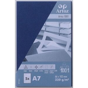 ARTOZ     Visitenkarten 1001          A7 107136144 220g, classic blau     5 Blatt